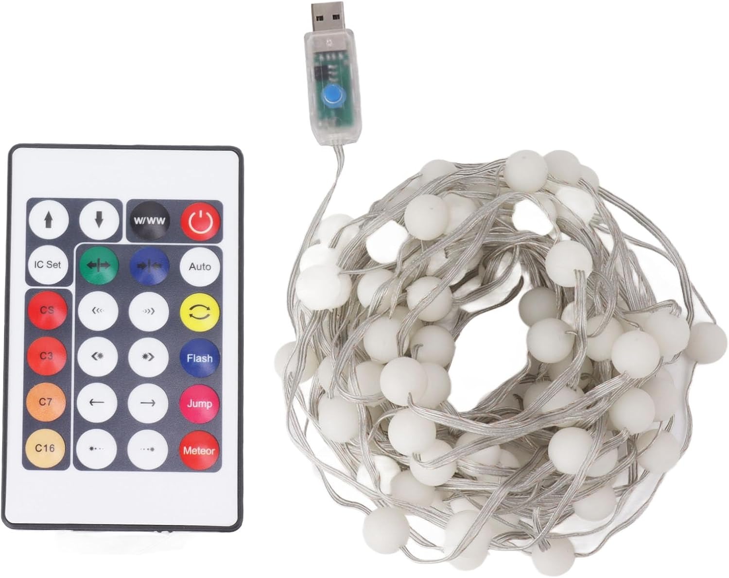 Miniatura 3 de Cadena de Bolas de Luz Cortina USB